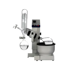 Rotary vacuum evaporator with 1L flask capacity and 1200W heating for lab solvent evaporation