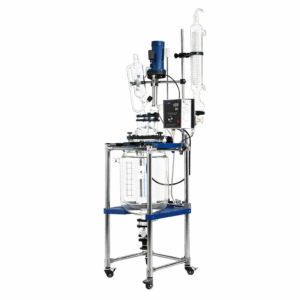 10L Double Walled Glass Reactor with 10L capacity and 3.6L jacket for pilot-scale synthesis process scale-up and pharmaceutical R&D