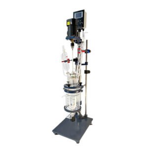 High-performance double glazed reactor 1L with wide temperature range and customizable ports
