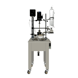 Single Layer Glass Reactor Electric Heating Single Layer Glass Reactor Single Layer Glass Laboratory Distillation Reactor Water Bath and Oil Bath Single Layer Glass Reactor