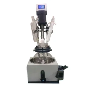 2L sphere type glass reactor with digital control, high-speed stirring, and lab-grade vessel