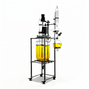 AKF-100L Jacketed Glass Reactor for chemical and pharmaceutical small scale reactions