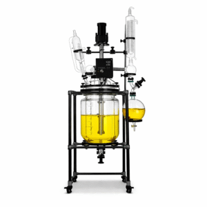 AKF-100L Jacketed Glass Reactor for chemical and pharmaceutical small scale reactions