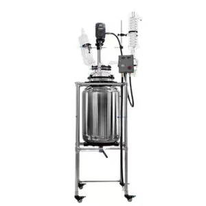 Explosion-Proof Double-Layer Stainless Steel Reactor with 30L capacity and adjustable speed