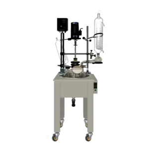 20L Electric Heating Single Layer Glass Reactor with digital control and 4.0kW heating