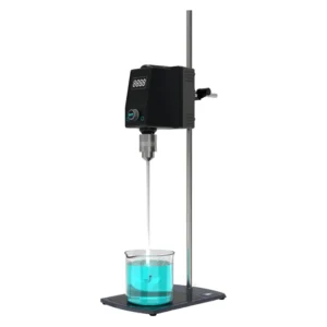 Electric Overhead Stirrer with 40L capacity designed for precise high-torque mixing in laboratory and industrial applications across various fluid types