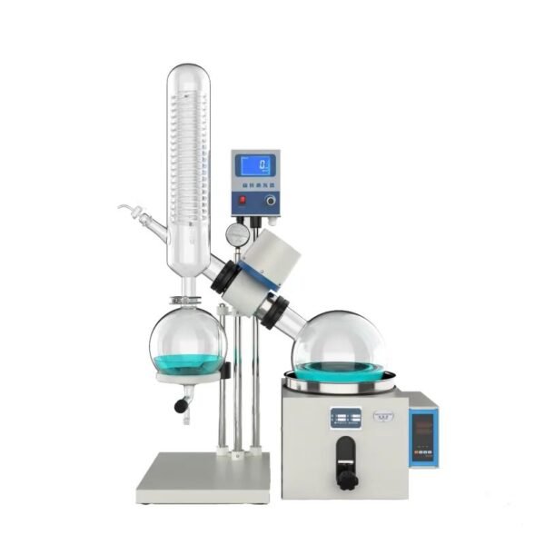 Efficient laboratory rotary evaporator with 3L flask, 0.26㎡ condenser, and 2 kW heating