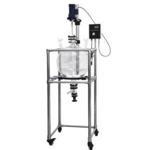 50L Glass Separator Extractor For Liquid with 120W motor and PTFE stirrer for lab separation