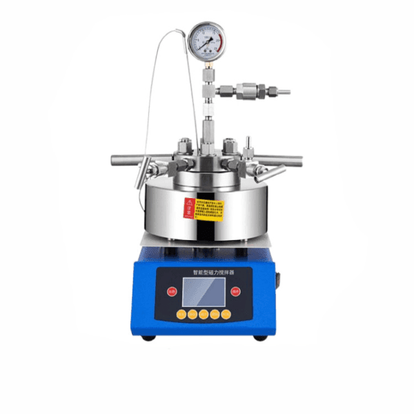 High pressure reactor with magnetic stirrer