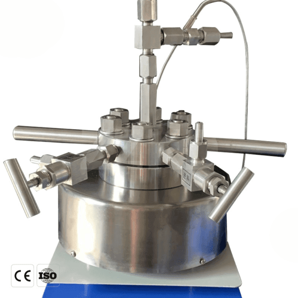 High pressure reactor with magnetic stirrer