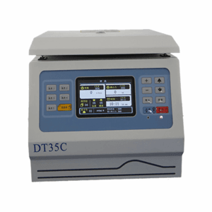 Table Clinic Laboratory Low-Speed Centrifuge DT35C with advanced features like 5500 RPM speed and 4919×g RCF, ideal for clinical and laboratory separation tasks.