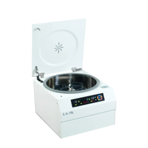 L4-5K Benchtop Low-Speed Large Capacity PRP Centrifuge with LCD display and precise control for blood sample processing in laboratories