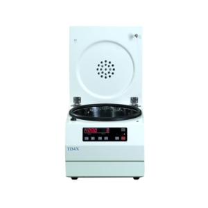 TD4X low-speed blood bank centrifuge for hospital coagulation and plasma separation, compact and quiet for clinical laboratory use.
