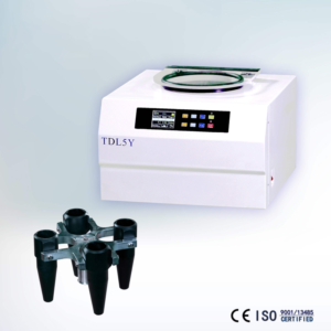 Crude oil moisture determination centrifuge model TDL5Y with 24x10ml capacity and 5000rpm speed