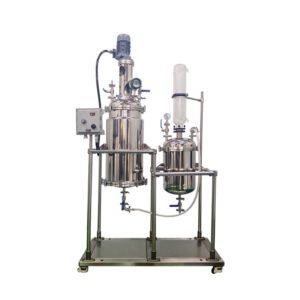 Double Layer Stainless Steel Filtration Reactor with 10L to 50L capacity and 10 μm filter