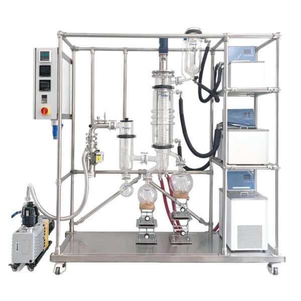 A-Type Short-Path Molecular Distillation unit for lab with 0.05–0.5 M² evaporation area